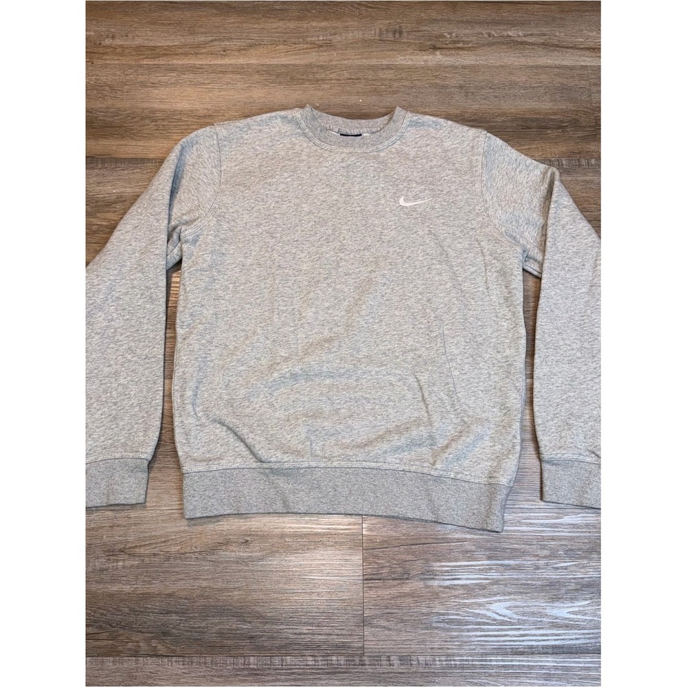 Nike Club Fleece Mens Medium Classic Crewneck Sweatshirt Pullover Swoosh Logo